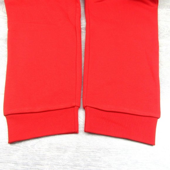Adidas Originals Essentials Fleece Pants Mens Size XL Slim Fit Red NEW - Picture 7 of 13